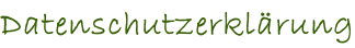 Datenschutzerklärung